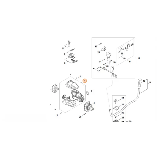 STIHL  Obudowa silnika FA08 600 0800